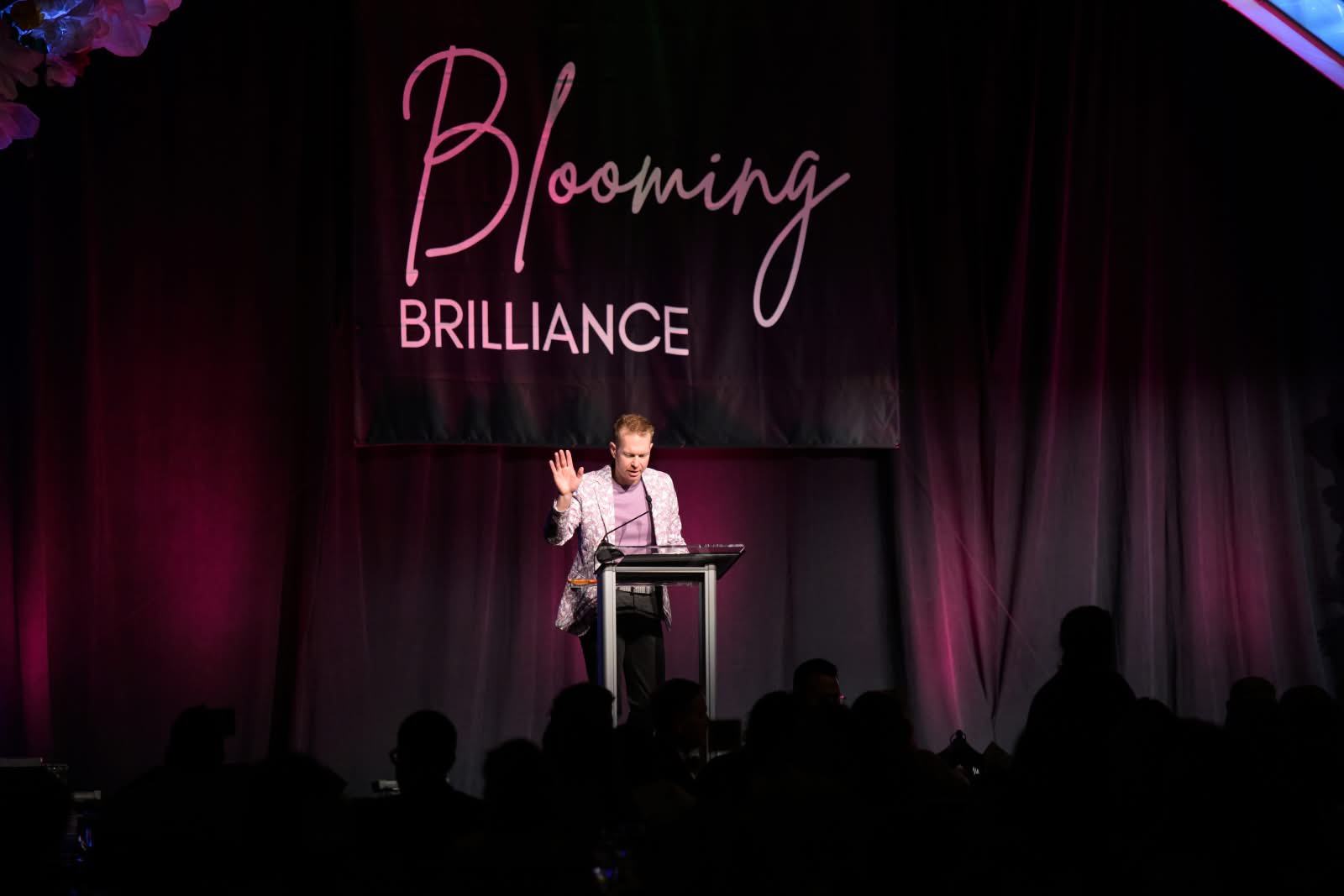 David Colgan speaking on stage